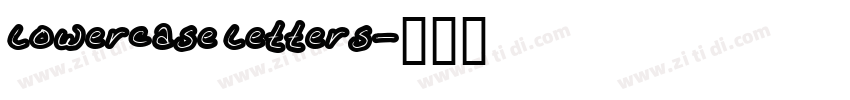 lowercase letters字体转换